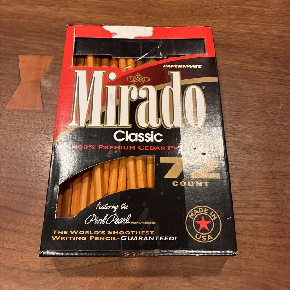 Mirado Classic‎ Pencils 100% Premium Cedar PaperMate Pink Eraser Made In USA 60